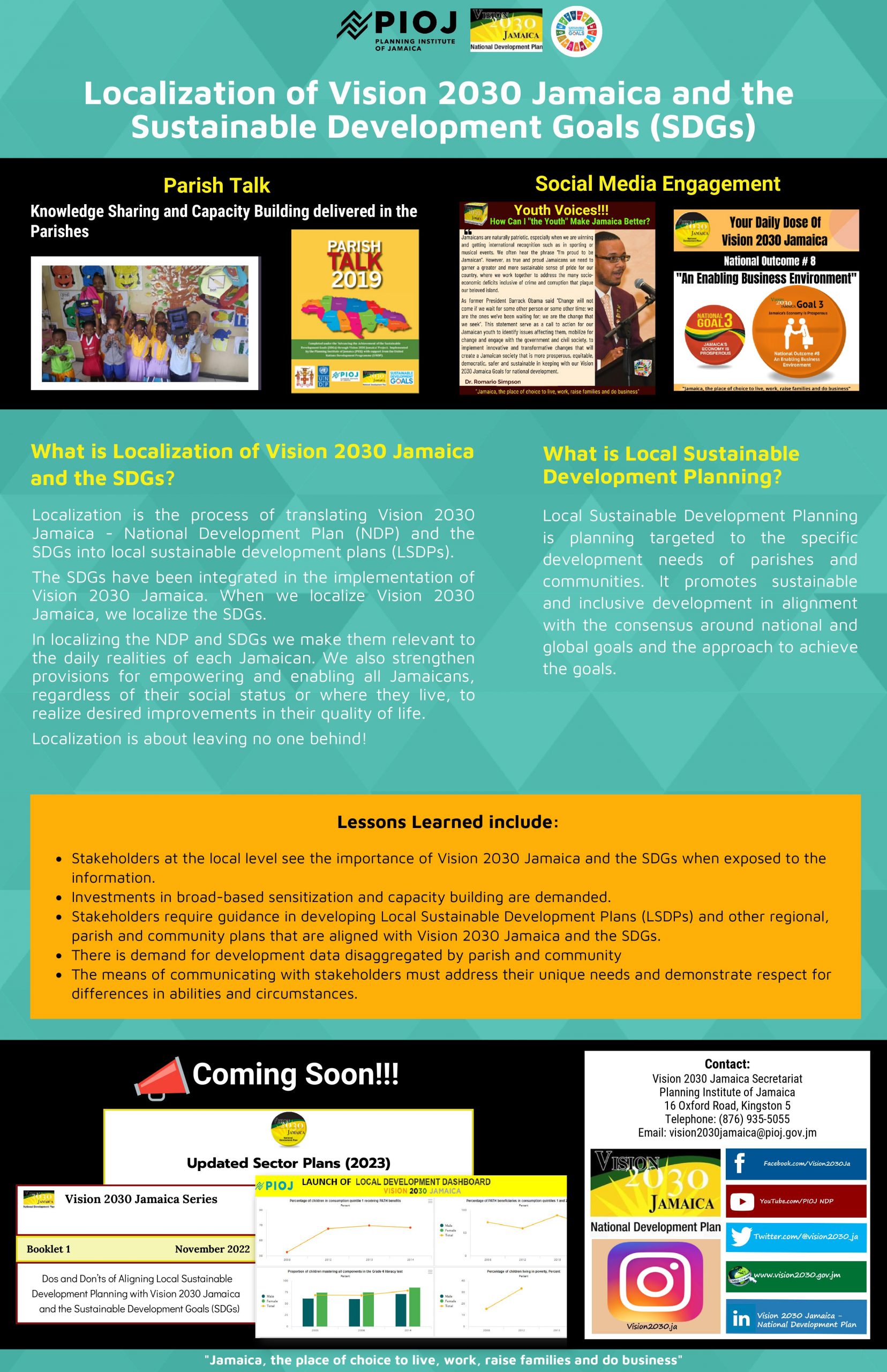 Localization of Vision 2030 Jamaica and the Sustainable Development 